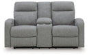 Gauntlet Reclining Loveseat with Console