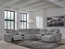 Modmax II Power Reclining Sectional with Chaise and Audio Consoles
