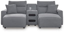 Modmax II Power Reclining Sectional with Chaise and Audio Console
