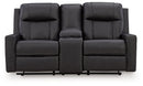 Mackmenville Reclining Loveseat with Console