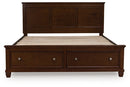 Danabrin Panel Storage Bed