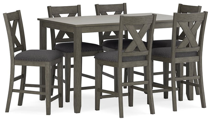 Caitbrook Counter Height Dining Table and Bar Stools (Set of 7)