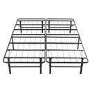 Foldable metal platform bedframe