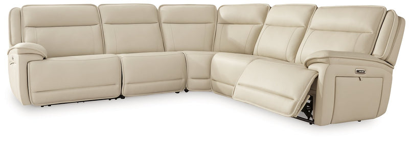 Double Deal Power Reclining Sectional image