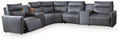 ModZ Power Reclining Sectional with Audio Consoles