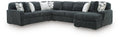 Midnight-Madness Sectional with Chaise